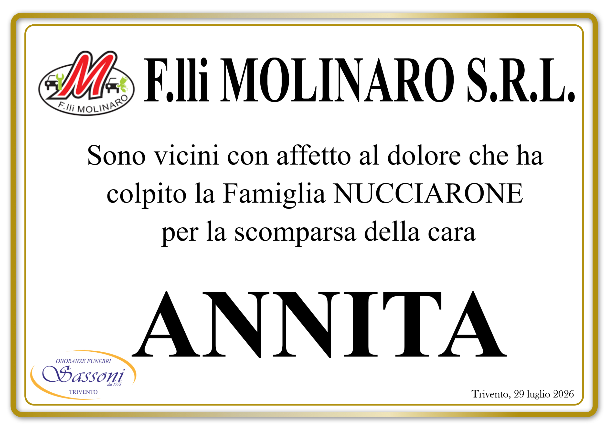 f.lli molinaro x annita